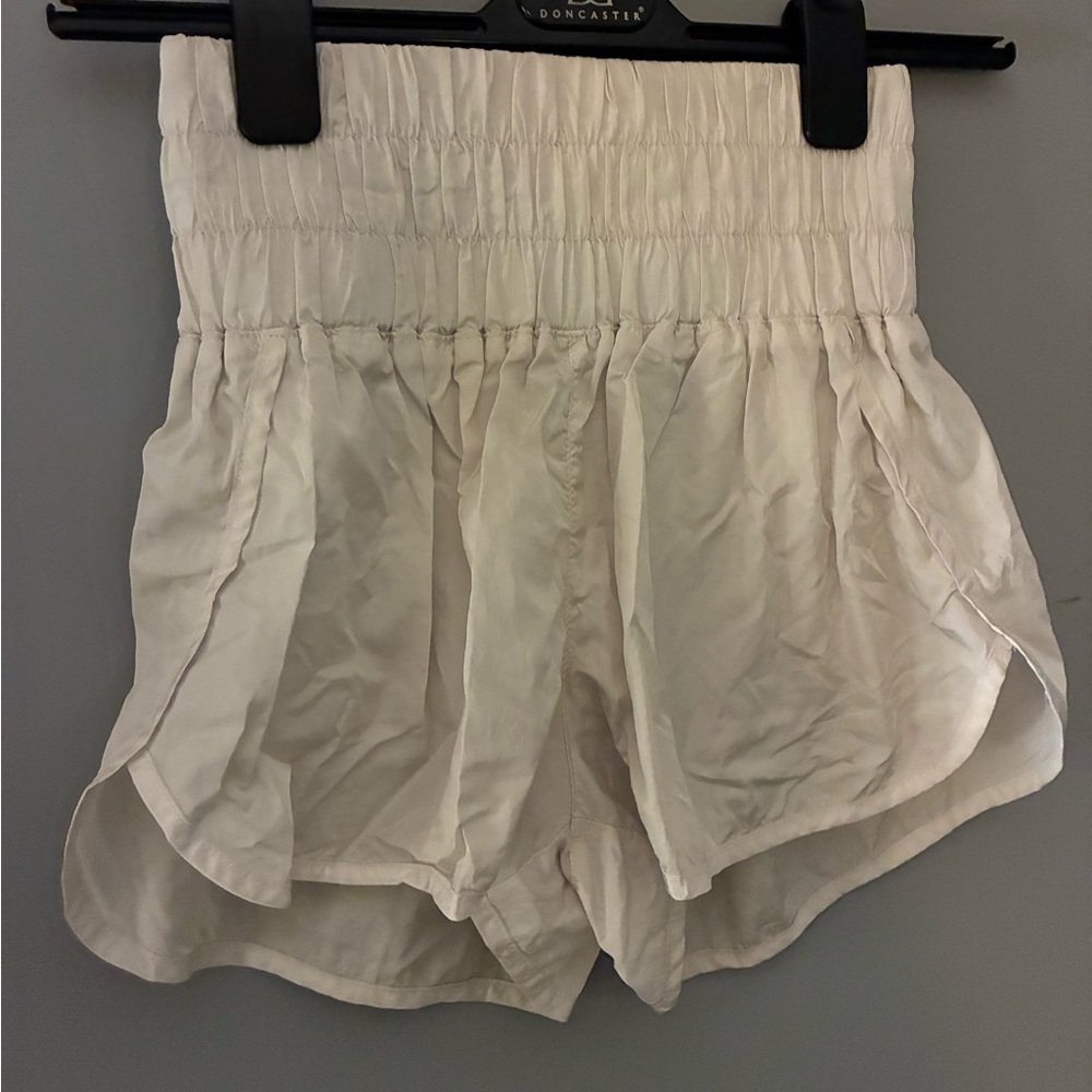 FP Movement by Free People white High-Waisted Shorts